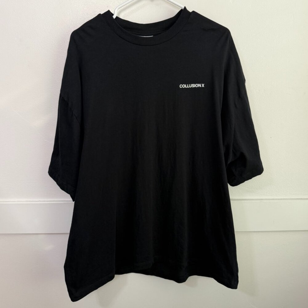 COLLUSION Black & White Unisex Oversized Coordinates Short Sleeve Shirt